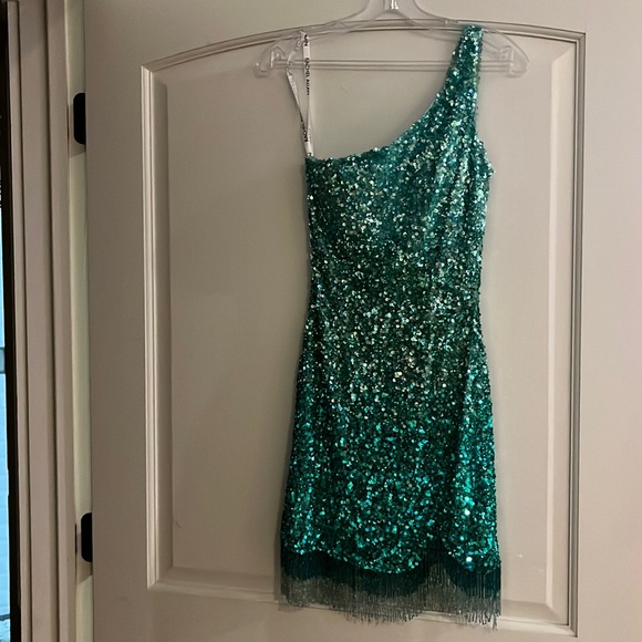 semi formal dress; rachel allan size 0 - Picture 1 of 3